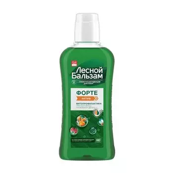 Лесной Бальзам Форте Актив Ополаскиватель для полости рта экспресс-защита для десен 400 мл