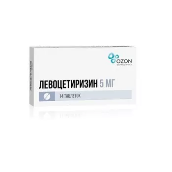 Левоцетиризин 5 мг таблетки 14 шт