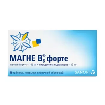 Магне В6 Форте таблетки 40 шт