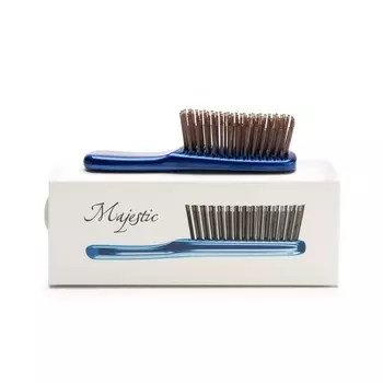 Majestic Scalp Brush Mini Расческа мини для всех типов волос синяя 1 шт