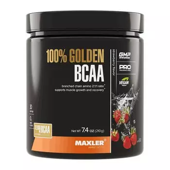 Maxler 100% Golden BCAA порошок Клубника 210 г