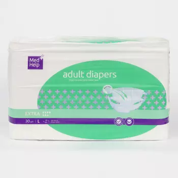 MedHelp Подгузники для взрослых размер L 30 шт