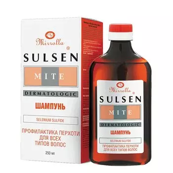 Mirrolla Сульсен Мите шампунь профилактика перхоти 250 мл