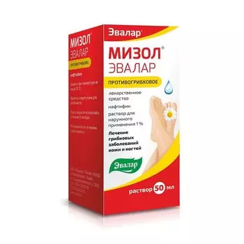 Мизол Эвалар 1% раствор для наружного применения 50 мл