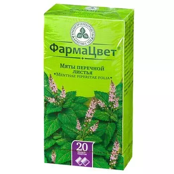 Мята перечная листья фильтр-пакеты 1,5 г 20 шт