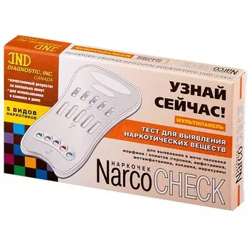 NarcoCheck Тест на 5 видов наркотиков в моче мультипанель 1 шт