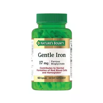Nature's Bounty Легкодоступное железо 17 мг капсулы 60 шт