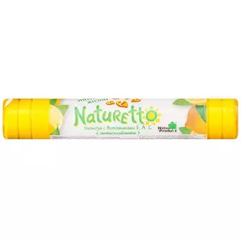 Naturetto Глюкоза с Витаминами Е А С таблетки жевательные Лимон 17 шт