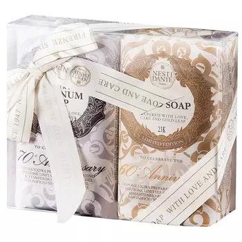 Nesti Dante Мыло набор Платина и Золото 250 г 2 шт