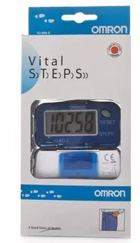 Omron Шагомер электронный Vital Steps HJ-005 в закрытом корпусе
