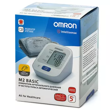 Omron Тонометр автоматический M2 Basic с адаптером