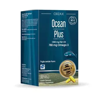 Orzax Ocean Plus Омега-3 ЭПК ДГК капсулы 50 шт