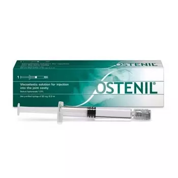 Остенил 20 мг/2 мл вязкоупругий раствор для инъекций 2 мл