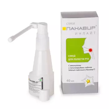 Панавир Инлайт 0,002% спрей для полости рта с эвкалиптом 40 мл