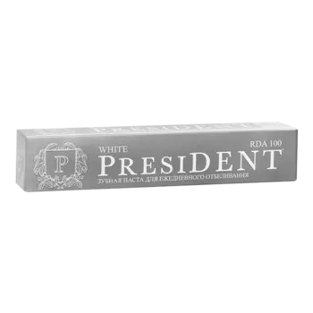 PresiDENT Уайт Паста зубная 100RDA 75 г