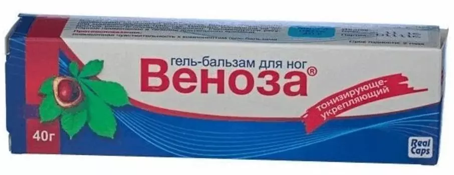 RealCaps Веноза гель-бальзам для ног 40 г