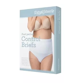 RelaxMaternity Бандаж-трусики послеродовый с хлопком размер ХL Белый