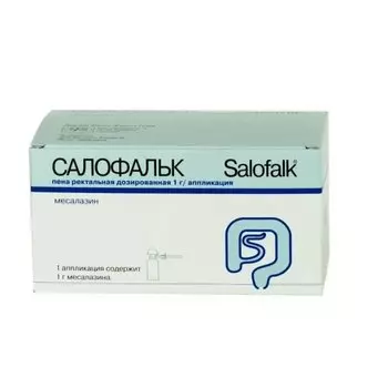 Салофальк 1 г пена для ректального введения 1 шт