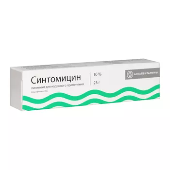 Синтомицин 10% линимент для наружного применения 25 г