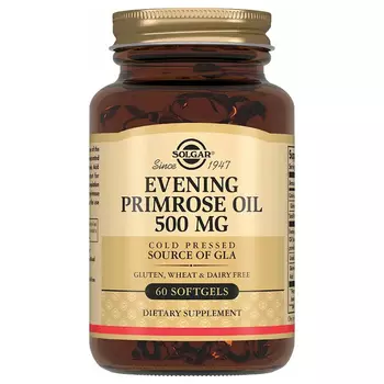 Solgar Масло Примулы вечерней 500 мг капсулы 60 шт