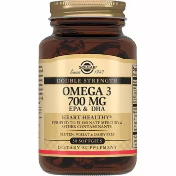 Solgar Двойная Омега-3 700 ЭПК и ДГК капсулы 30 шт