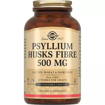 Solgar Псиллиум пищевые волокна 500 мг капсулы 200 шт