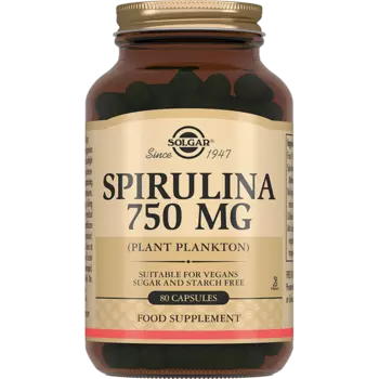 Solgar Спирулина капсулы 750 мг 80 шт