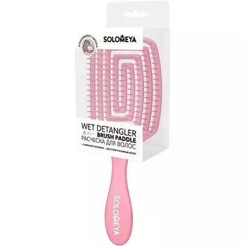 Соломея Расческа для сухих и влажных волос с ароматом клубники MZ