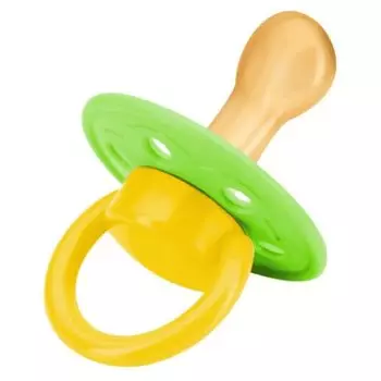 Соска-пустышка "Солнышко" латексная с кольцом с 6мес
