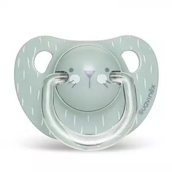 Suavinex Hygge Baby Пустышка силиконовая анатомическая 6-18 месяцев Зеленый с крапинками