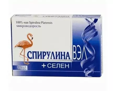 Спирулина ВЭЛ + Селен таблетки 60 шт