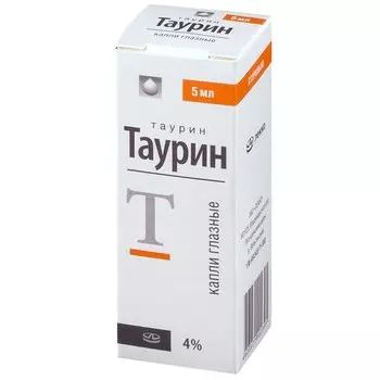 Таурин 4% капли глазные 5 мл