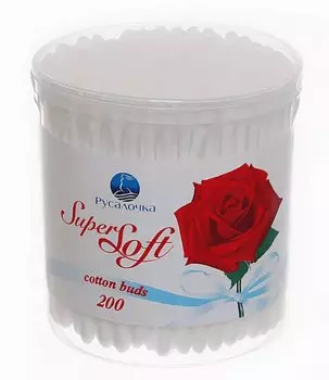 Ватные палочки "Русалочка" СуперСофт.стакан 200 шт