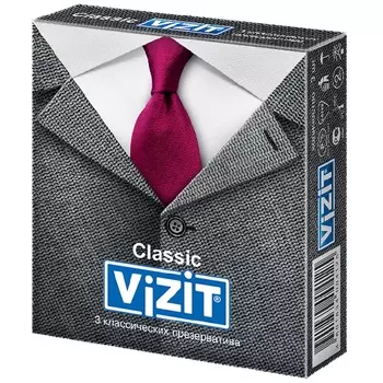 Vizit Classic Презервативы классические 3 шт