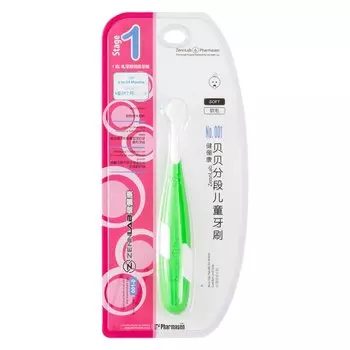 Zennlab Зубная щетка для детей 6-24 месяцев мягкая Зеленая 1 шт