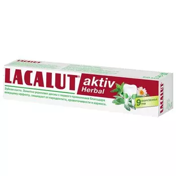 Lacalut Activ Herbal Зубная паста 9 лекарственных трав 50 мл