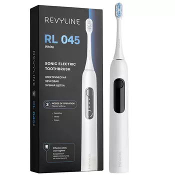 Электрическая звуковая зубная щётка Revyline RL 045 White