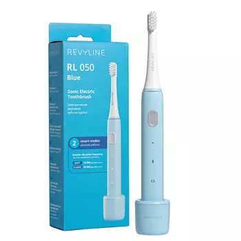 Электрическая звуковая зубная щётка Revyline RL 050, голубая