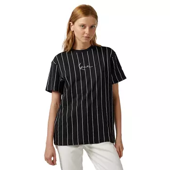 SMALL SIGNATURE ESSENTIAL PINSTRIPE OS TEE