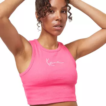 Small Signature Essential Racer Rib Top