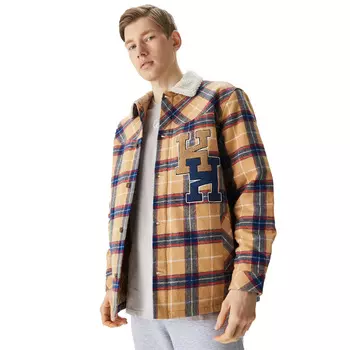 Woven Retro Heavy Flannel Shirt Jacket