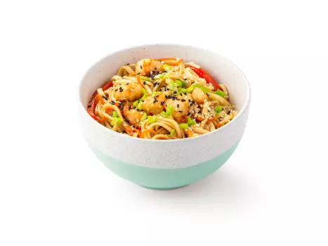 Лапша Удон с креветками