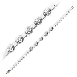 Браслет из белого золота с бриллиантами 10-121