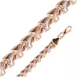 Браслет из красного и белого золота А 023097