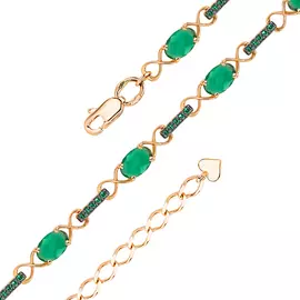 Браслет из красного золота 8885-4