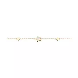 Браслет из красного золота с эмалью 051237