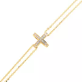 Браслет из серебра с фианитами И4-1683-27-01