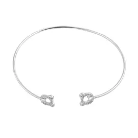 Браслет из серебра с фианитами с родированием И4-531-23-01