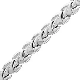 Браслет из серебра с родированием 46-0021-23