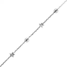 Браслет из серебра с родированием И4-979-23-00